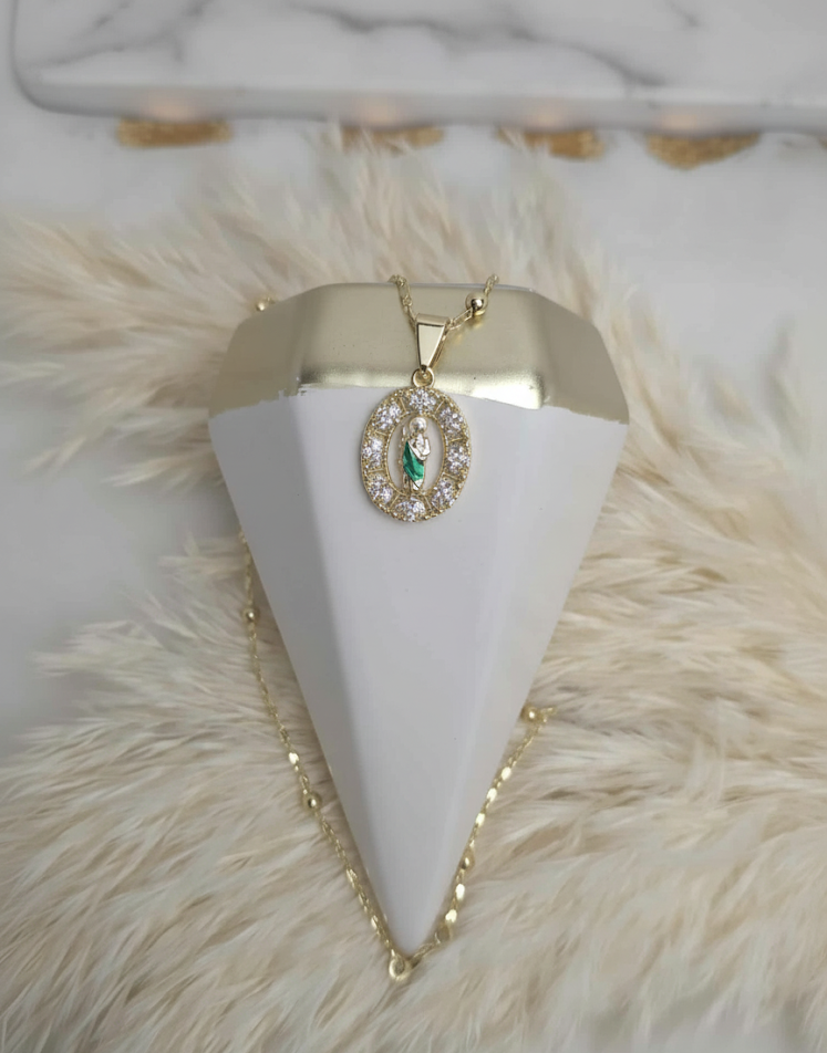 San Judas Ball Chain Necklace