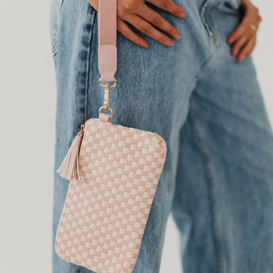 Pretty Simple- Emma Woven Clutch Wristlet