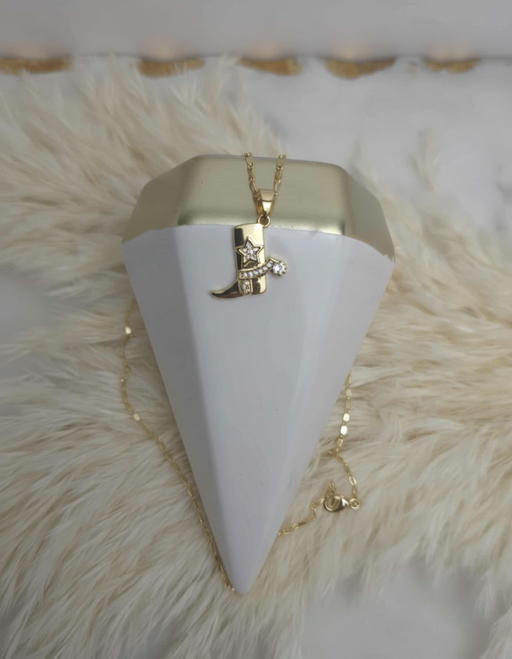 Cowboy Boot Basic Necklace