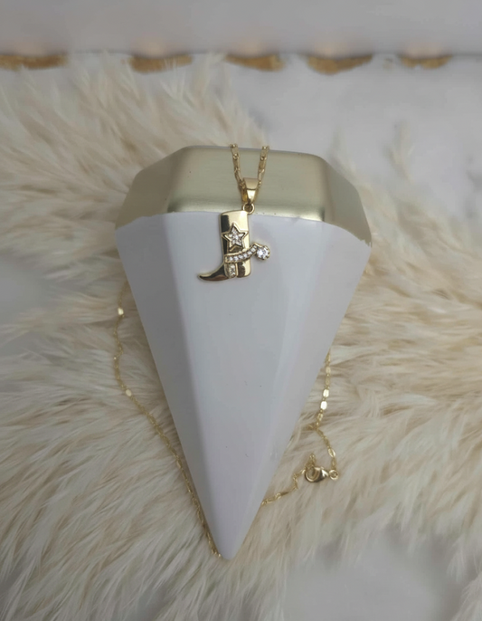 Cowboy Boot Basic Necklace