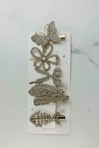 Golden Hair Accessories (Set)
