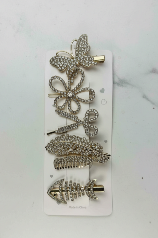 Golden Hair Accessories (Set)