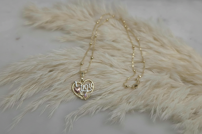 'I heart you' Ball Chain Necklace