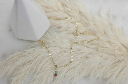 Micro Virgen de Guadalupe Figaro Necklace