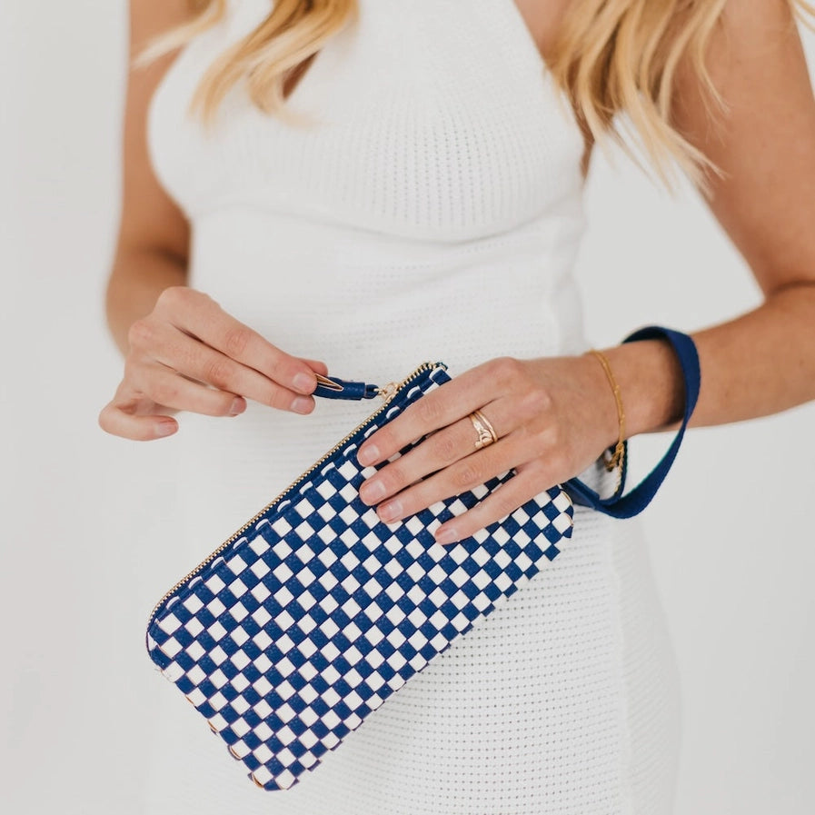 Pretty Simple- Emma Woven Clutch Wristlet