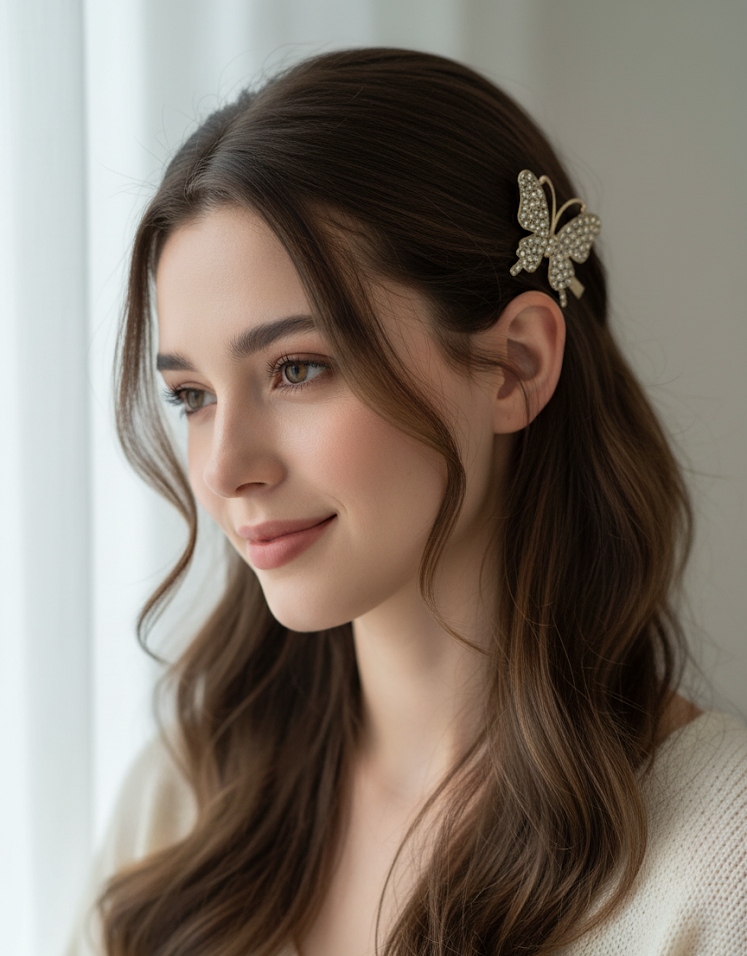 Golden Hair Accessories (Set)
